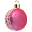 Hot Pink Macaron Mercury Glass Ornament