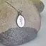 Heart + Lotus September Birth Flower Necklace in Morning Glory Sterling Silver