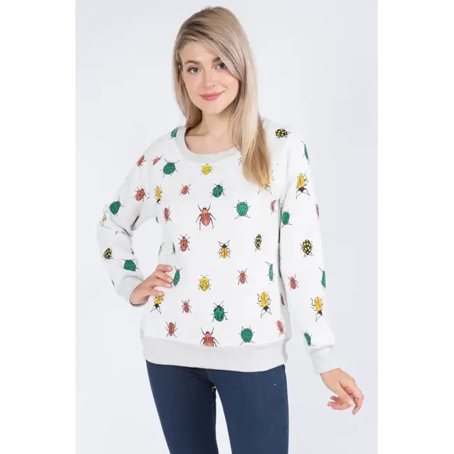 Bug Print Sweatshirt