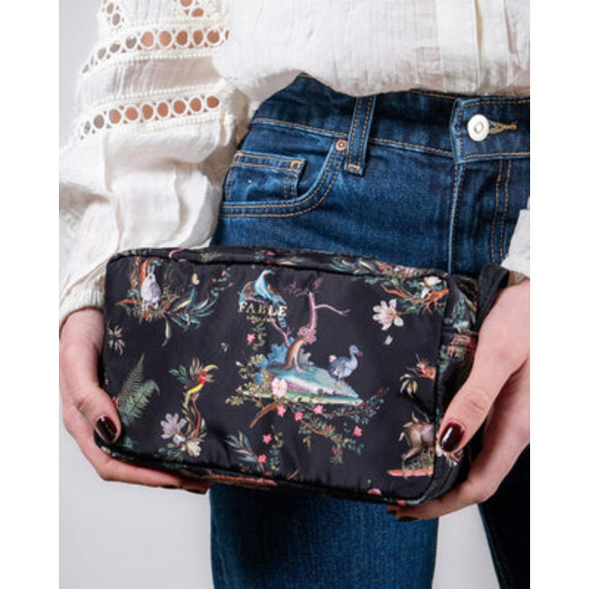 Fable England Wonderland Black Travel Pouch