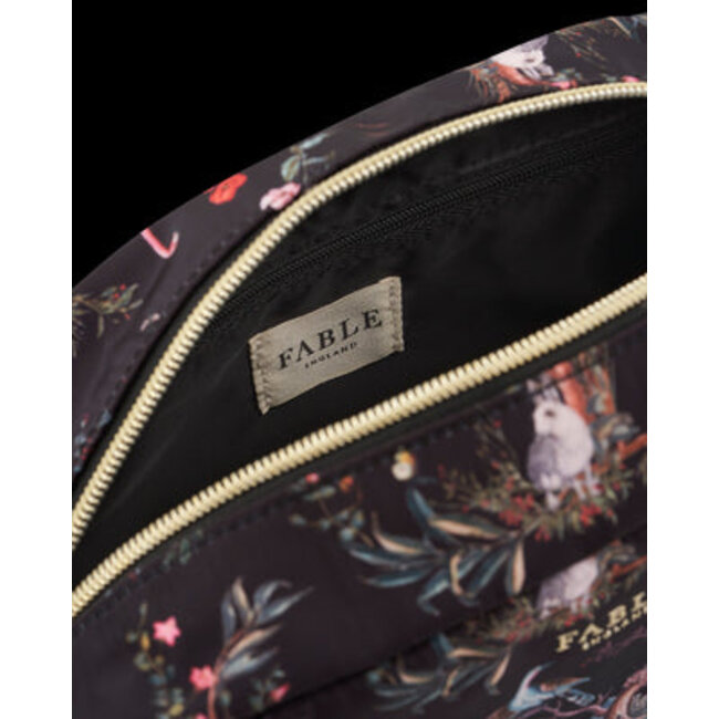 Fable England Wonderland Black Travel Pouch
