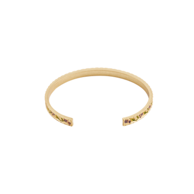 Fable England Blackberry Bramble Gold Bangle