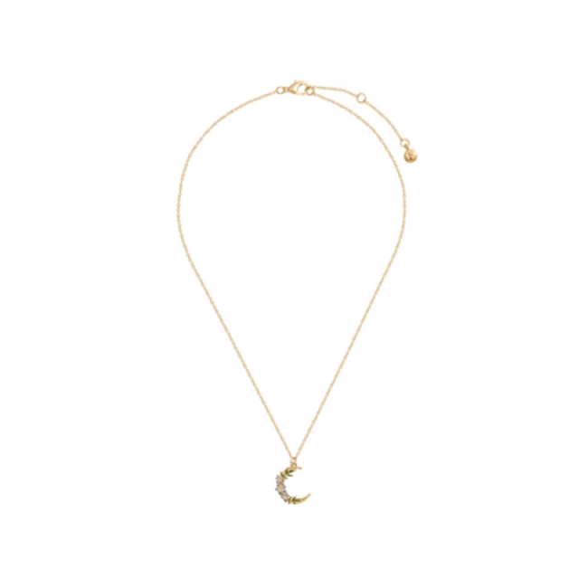 Fable England Nightshade Moon Gold Chain Necklace