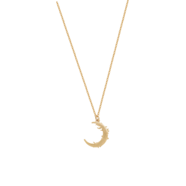 Fable England Nightshade Moon Gold Chain Necklace