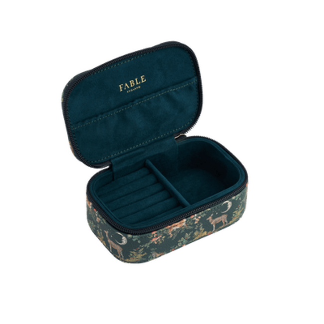 Fable England Into the Woods Small Green  Jewellery Box