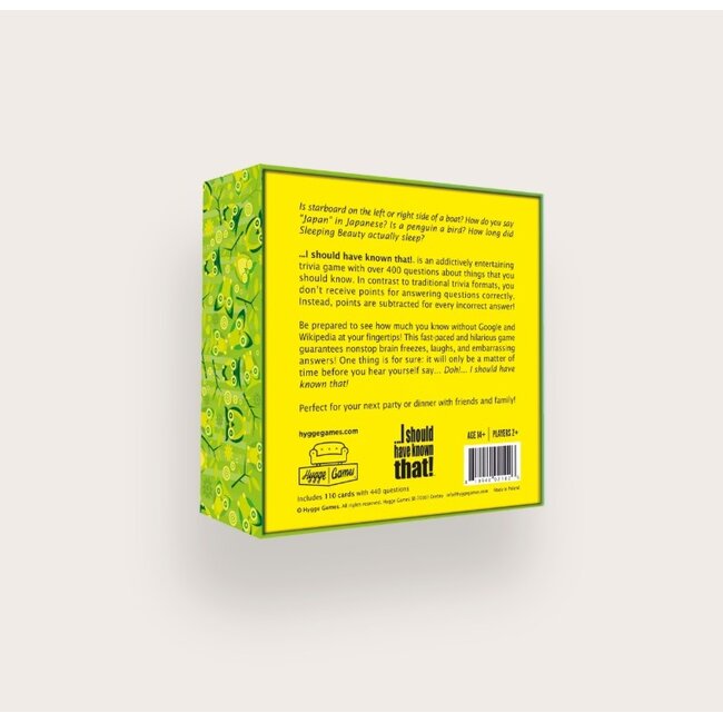 Card Game - I should have known that!