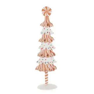 Small White/Green Candy-Ribbon Tree Display