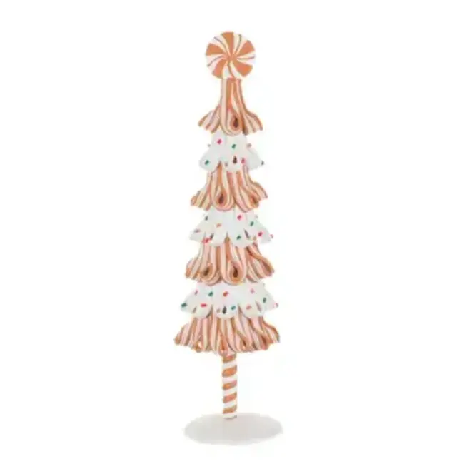 Small White/Green Candy-Ribbon Tree Display