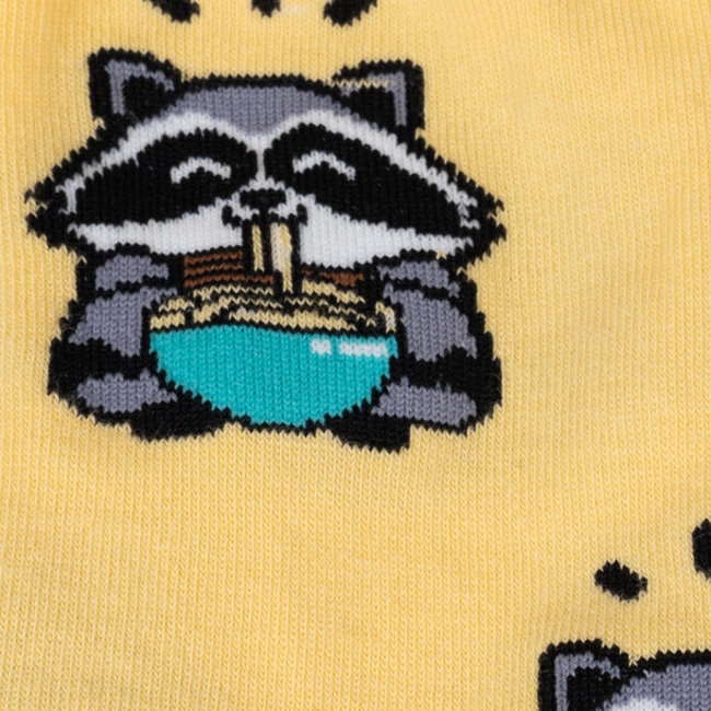 Sock it to me Ladies Socks - I Just Love Raccoons  and Ramen, OK?