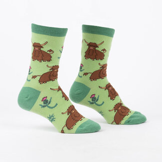 Sock it to me Ladies Socks - Hardy Highland Cows