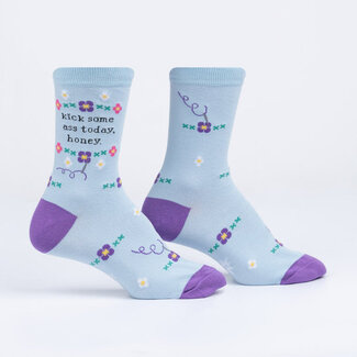 Sock it to me Ladies Socks - Kick Some Ass Today