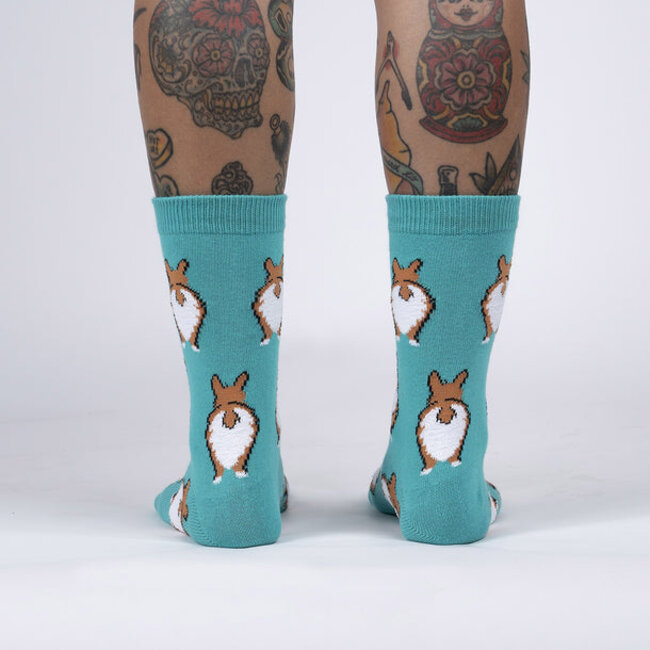 Sock it to me Ladies Socks - Nothin' Butt Corgis