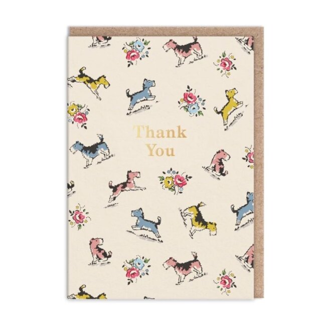 Card Set Thank You Scottie Dog Repeat