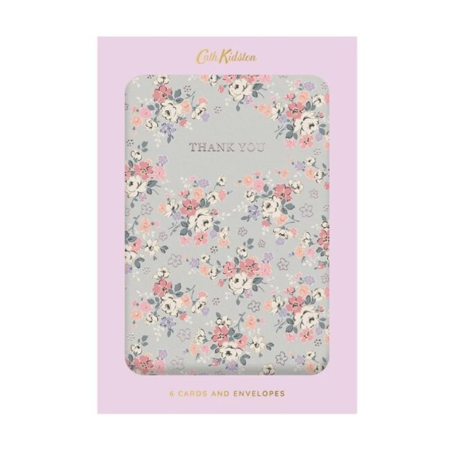 Thank You Card Set:  Clifton Rose Greeting Card
