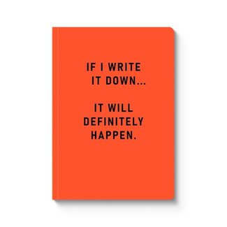 Notebook - Definitely Happen