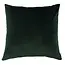 Aurora Ribbed Velvet Cushion Emerald Green