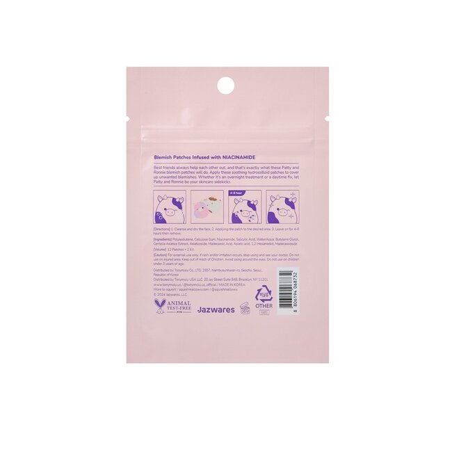 Tonymoly Squishmallows Blemish Patches - Patty + Ronnie