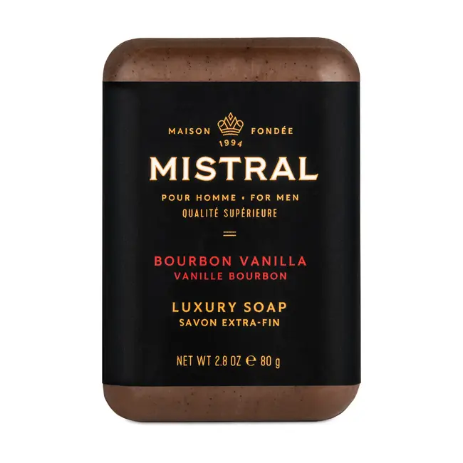 Mistral Mistral Men's Travel Soap 80g - Bourbon Vanilla