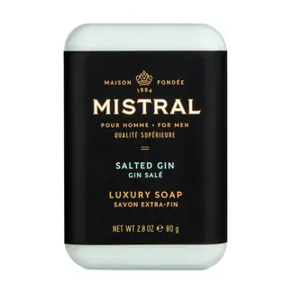Mistral Mistral Men's Travel Soap 80g- Salted Gin