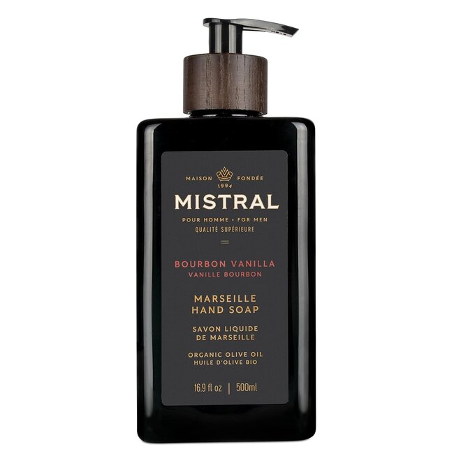 Mistral Mistral Men's Liquid Hand Soap 19.9 fl oz - Bourbon Vanilla