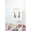 A Pocket of Posies Small Drop Earrings Vintage Glass - Colorado Topaz