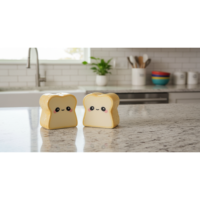 Toaster Salt & Pepper - set of 2