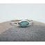 Heart + Lotus Aqua Chalcedony Sterling Silver Ring - Calm + Clarity