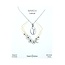 Heart and Lotus March Birth Flower Necklace in Daffodil + Sterling Silver