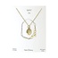 Heart + Lotus May Birth Flower Necklace in Lily + Gold