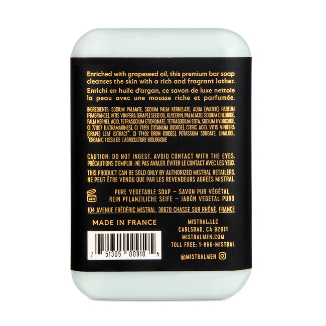 Mistral Mistral Men's Travel Soap 80g - Salted Gin