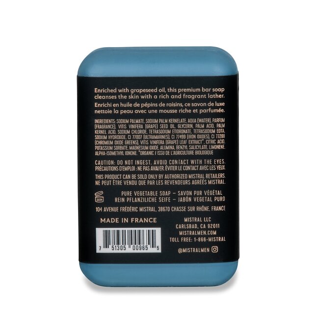 Mistral Mistral Men's Travel Soap 80g - Cedarwood Marine