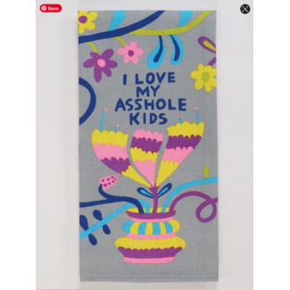Blue Q Love My Asshole Kids DishTowel