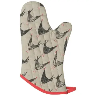 Chicken Scratch Oven Mitt
