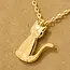 Shirleybird Necklace - Cat Gold