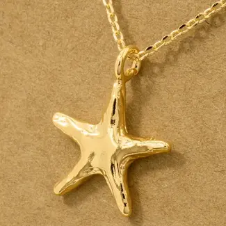 Shirleybird Necklace - Starfish Gold