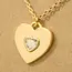 Shirleybird Necklace - Heart with Inner Cubic Zirconia