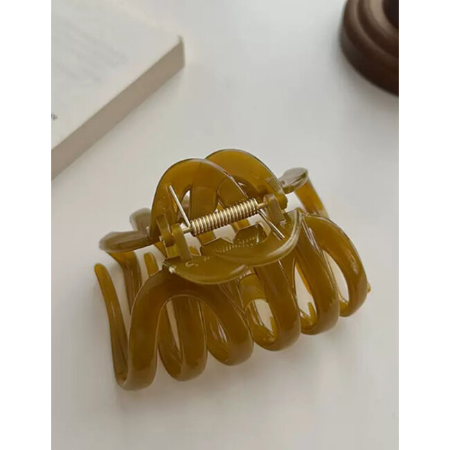 E&S Accessories Acrylic Rounded Hair Claw (more colours)