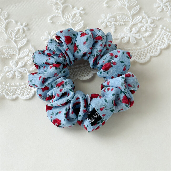 E&S Accessories Floral Scrunchie (more colours)