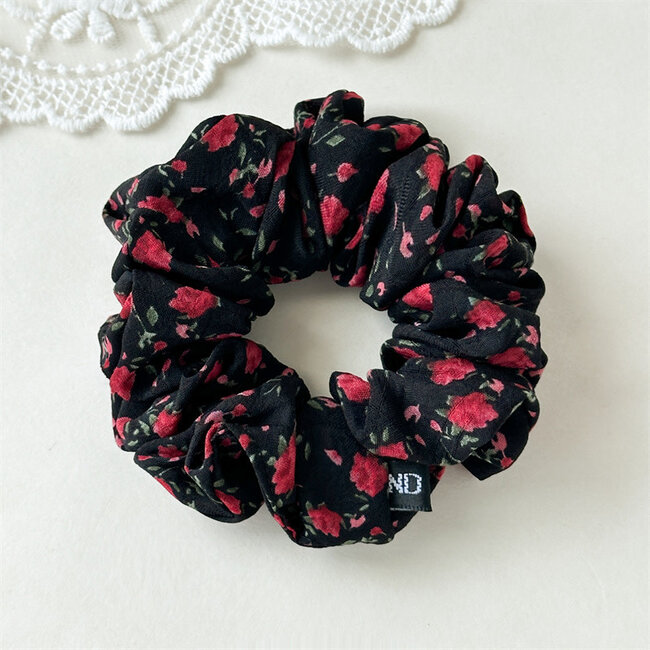 E&S Accessories Floral Scrunchie (more colours)