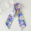 E&S Accessories Floral Scrunchie with Ribbon (more colours)