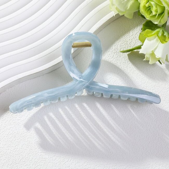 E&S Accessories Criss Cross Marbled Hair Claw (more colours)