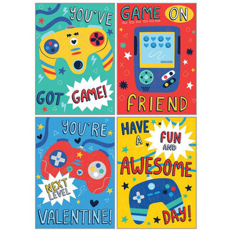Video Game - Kids Valentine Card Pack