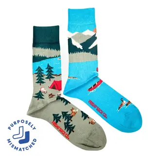 Friday Sock Co. Men's Canada Mountain Scene Socks