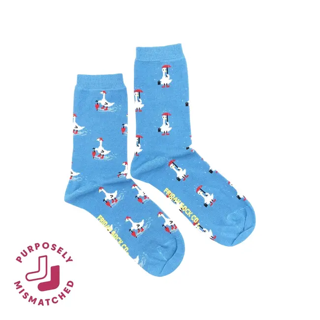 Friday Sock Co. Women's Goose in Rain Socks