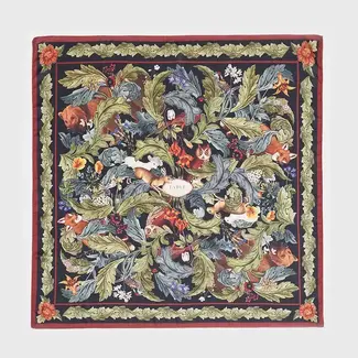 Fable England Winter Solstice Tales Green Square Scarf