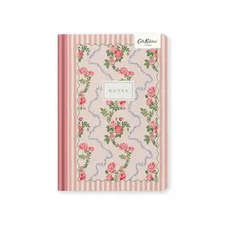 Rose Flutter Stripe Premium Hardback Notebook