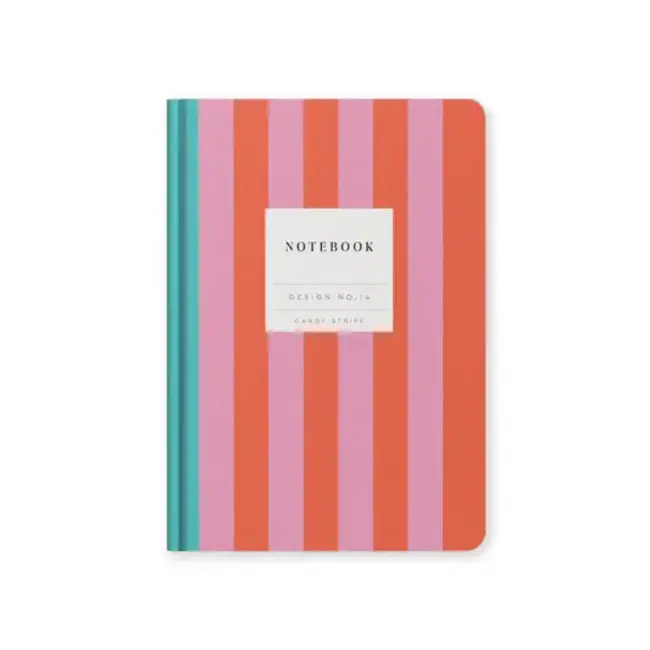 Design No.14 Candy Stripe Notebook