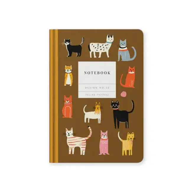 Design No.32 Feline Friends Notebook