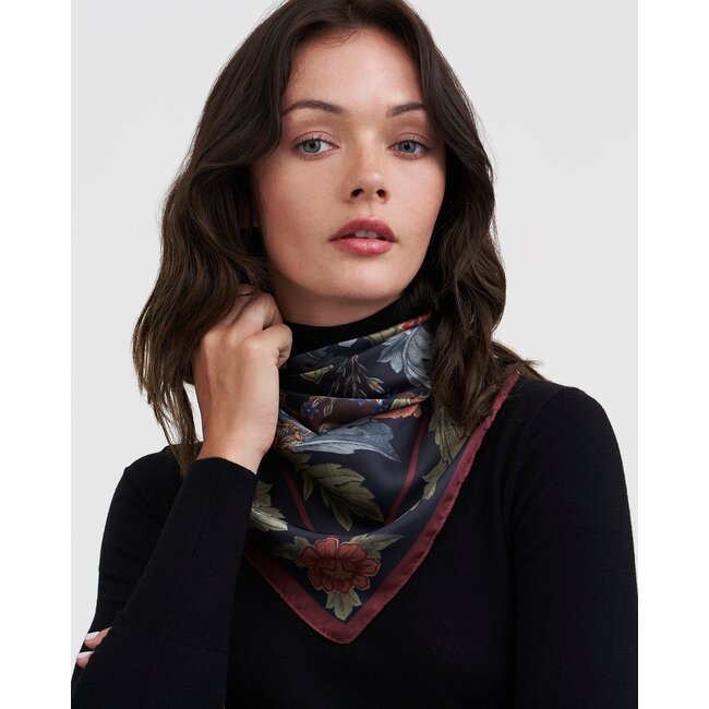 Fable England Winter Solstice Tales Green Square Scarf