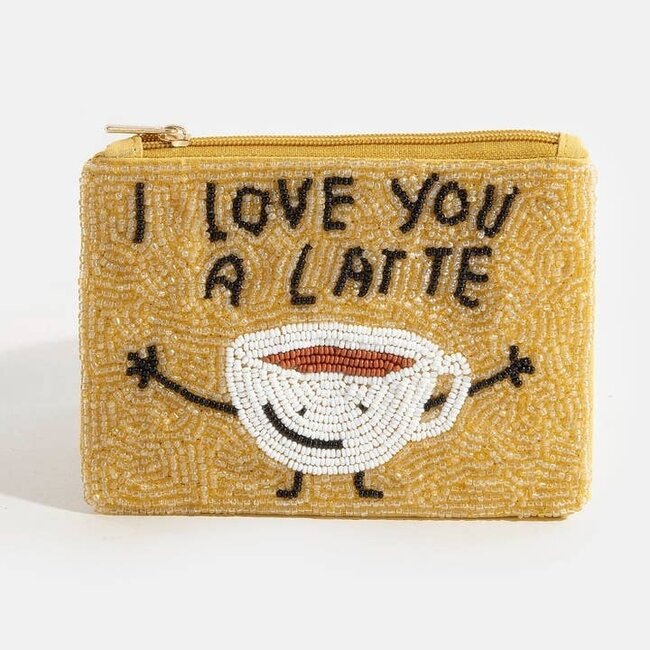 Fame Accessories Coin Purse - I Love You A Latte